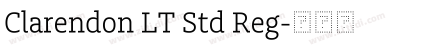 Clarendon LT Std Reg字体转换